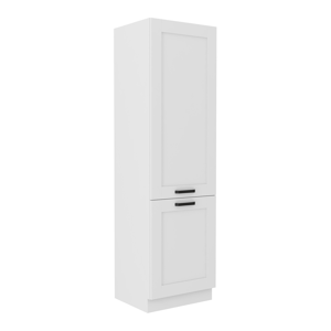 Magas szekrény, fehér/artisan tölgy, LULA 60 DK-210 2F