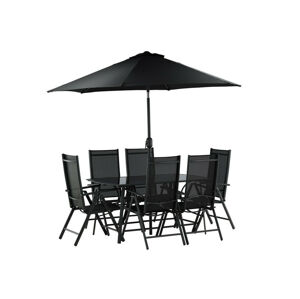 Asztal és szék garnitúra Dallas 3079 (Fekete) 2051-408