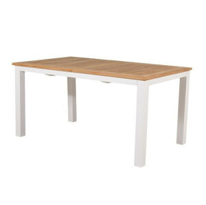 Kerti asztal Dallas 2845 (Fehér + Fényes fa)