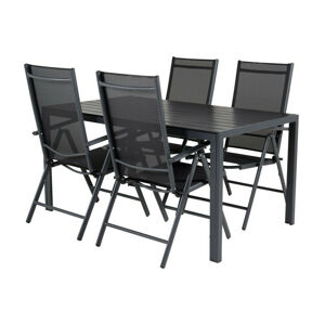 Asztal és szék garnitúra Dallas 2752 (Fekete)