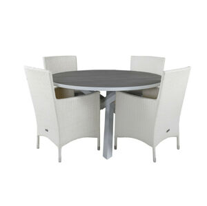 Asztal és szék garnitúra Dallas 2974 (Fehér)