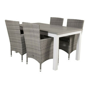 Asztal és szék garnitúra Dallas 3007 (Szürke)