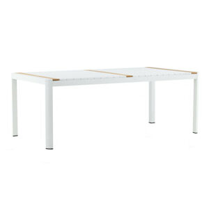 Kerti asztal Dallas 2834 (Fehér + Barna)