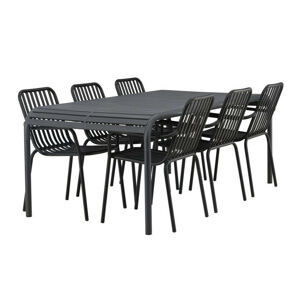 Asztal és szék garnitúra Dallas 3541 (Fekete)