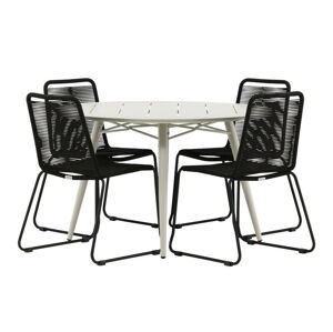 Asztal és szék garnitúra Dallas 3510 (Fekete)