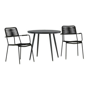 Asztal és szék garnitúra Dallas 3784 (Fekete)