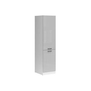 Szekrény ajtókkal Boston DS116 Fehér + Fényes szürke