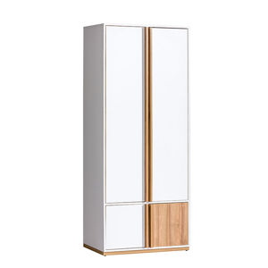 2-ajtós szekrény, dió select/fehér, KNOX E1