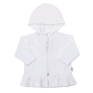 Plüss kapucnis pulóver New Baby Baby fehér - 68 (4-6 h)