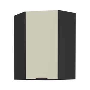 Felső sarokszekrény cashmere/fekete, ARAKA 60x60 GN-90 1F