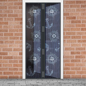Szúnyogháló függöny ajtóra -mágneses- 100 x 210 cm - horgonyos