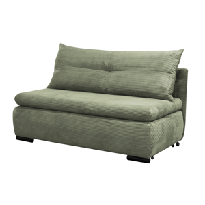 Széthúzható fotel, zöld, KENY 2R