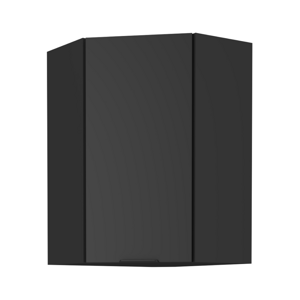 Felső sarokszekrény fekete, SIBER 60x60 GN-90 1F