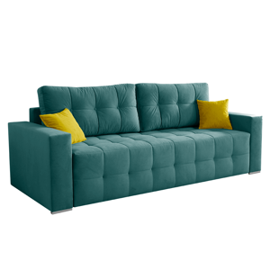 Kanapé Big sofa, türkiz/mustár, AGIL