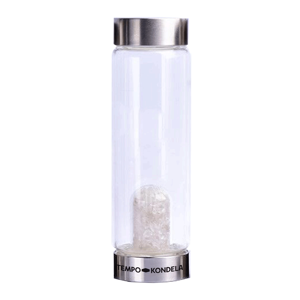 Üveg fehér kristályokkal, 500 ml, CRYSTAL