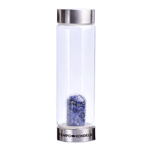 Üveg kék kristályokkal, 500 ml, CRYSTAL