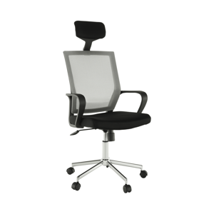 Irodai szék, világosszürke/fekete, DAKIN