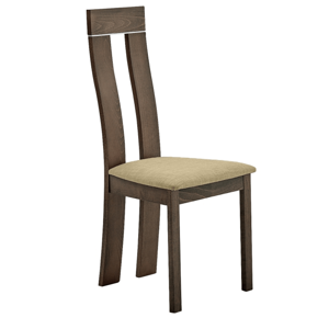 Fa szék, bükk merlot/barna anyag, DESI