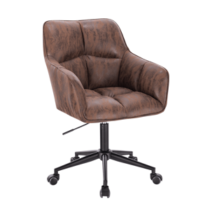 Irodai szék, barna anyag/fekete, HAGRID