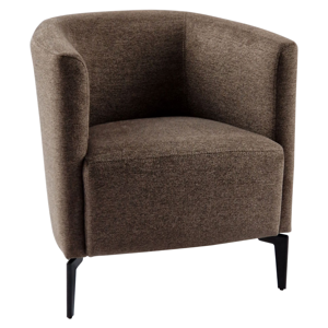 Design fotel, barna/fekete, KAPY