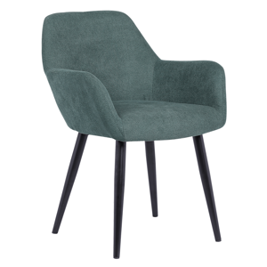 Design fotel, smaragd/fekete, LACEY