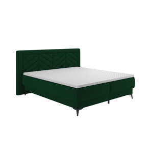 Boxspring ágy, 160x200, zöld, OPTIMA A