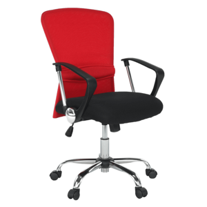 Irodai szék, fekete / piros, AEX