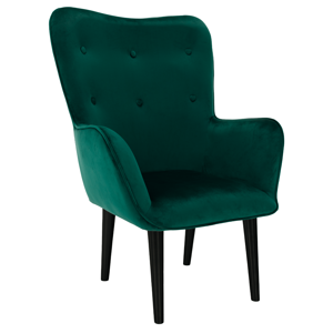 Dizájnos fotel, smaragd Velvet anyag, SURIL TYP 2
