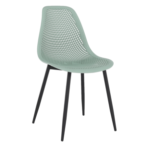 Étkező szék, zöld/fekete TEGRA